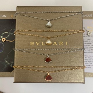 Bvlgari สร้อยข้อมือเงินสเตอร์ลิง S925 ประดับไข่มุก สีขาว สําหรับผู้หญิง นักเรียน