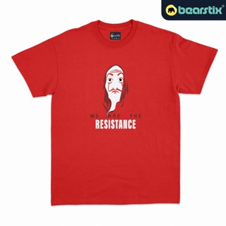 2023Bearstix - We Are The Resistance Tshirt - Money Heist Shirt - La Casa De Papel เสื้อเชิ้ต