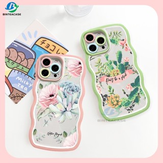 เคสโทรศัพท์มือถือ TPU ขอบโค้ง ลายดอกไม้ กระบองเพชร สําหรับ Redmi 12 Note 11S 11 Pro Redmi 10C 10A 9A Note 10 5G Note 10S 9C 9T Note 9 Note8 Poco X3 Pro NFC Poco M3 Pro