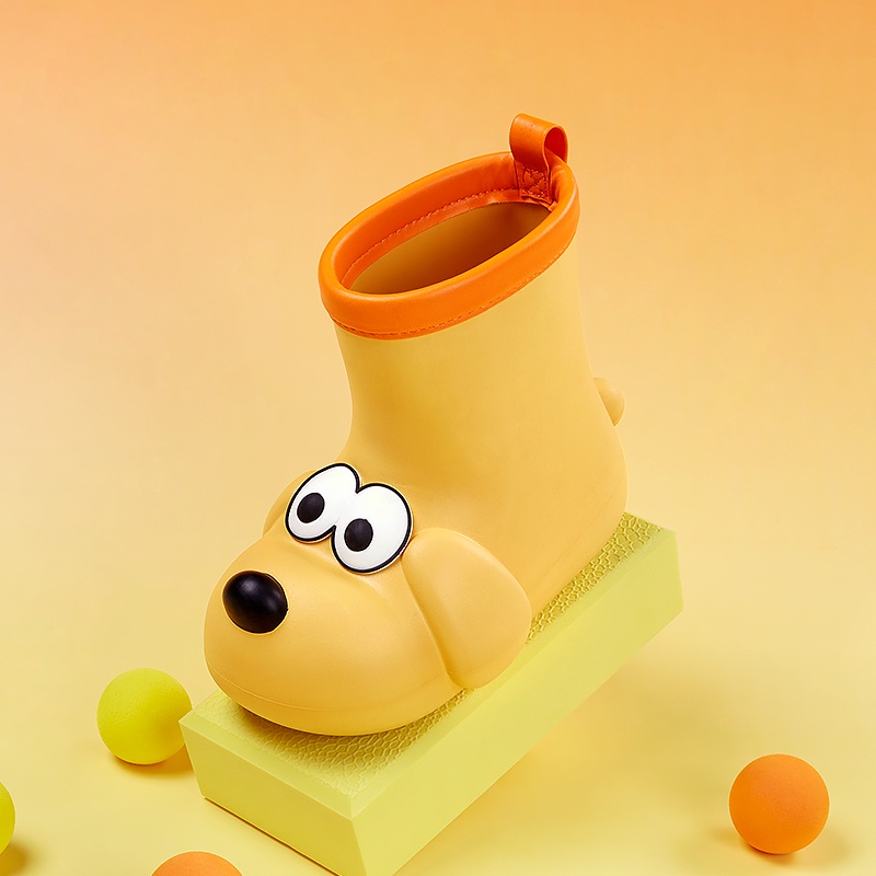 Cheerful Mario بوت مطر أطفال مطاطي ناعم مانع للانزلاق — صورة 2