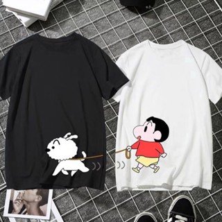 @Men Oversize Short Sleeve T-shirts Plain Tee Causal Tops Street Wear Crayon Shinchan  Pattern Cloth_12