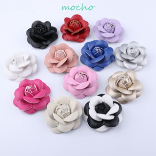 Mocho Camellia Flower Boutonnier เข็มกลัดผ้า สําหรับติดปกเสื้อ