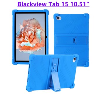 Case For Blackview Tab 15 Tablet 10.51 inch Soft Silicone Thickening Kids Friendly Silicone Case Adjustable Stand Cover