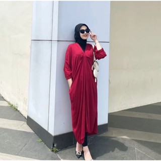 Luna Kaftan Crinkle Airflow Almer Kaftan Dress ใหม่ล่าสุด Gamis 2023 / ผู้หญิง Lebaran Gamis