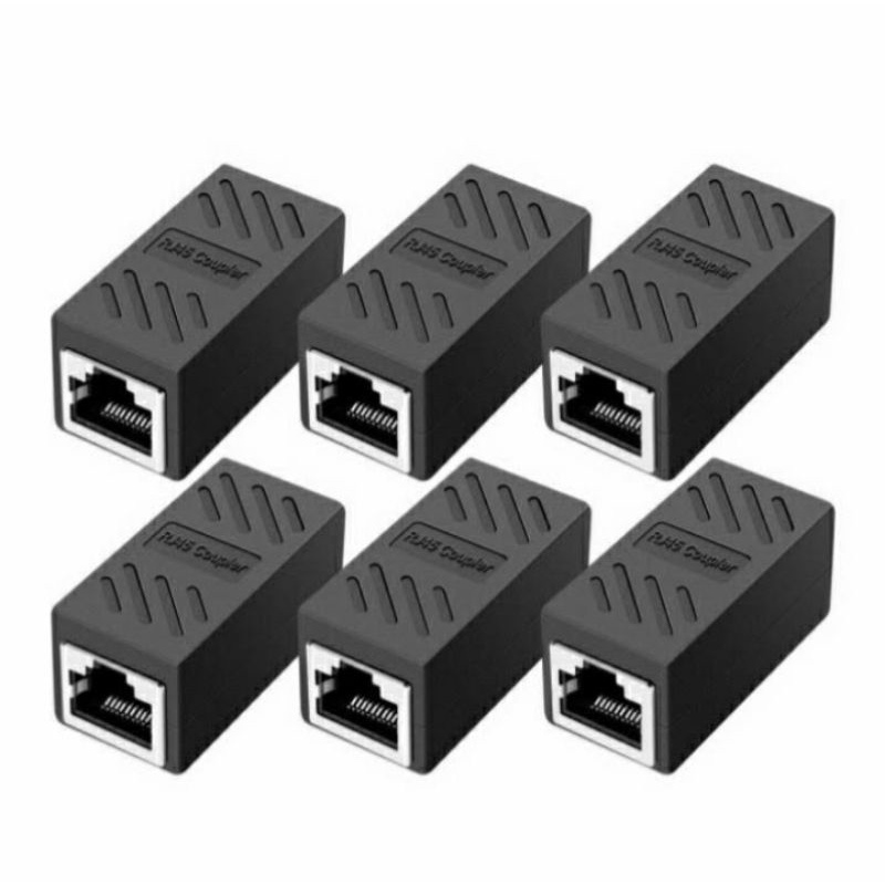 Rj45 คอยล์เพลอร์ ตัวเมีย ไป ตัวเมีย บาร์เรล RJ45 (45 ราง RJ)