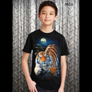 เสื้อยืด พิมพ์ลายเสือ remeja Tiger MC-26 สําหรับเด็ก