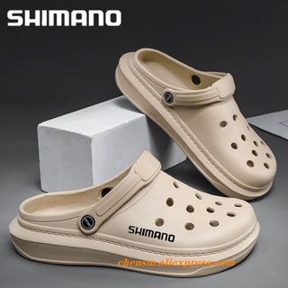 Shimano Fishing ใหม่ รองเท้าแตะลําลอง ลายพราง กันลื่น เหมาะกับการเล่นกีฬา เดินชายหาด แฟชั่นฤดูร้อน สําหรับผู้ชาย 2023