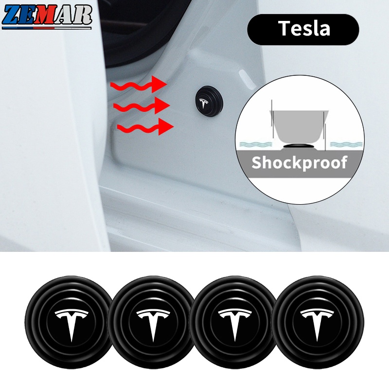 ปะเก็นยางกันชนประตูรถยนต์ กันกระแทก สําหรับ Tesla Model 3 Y S X 8/12 ชิ้น