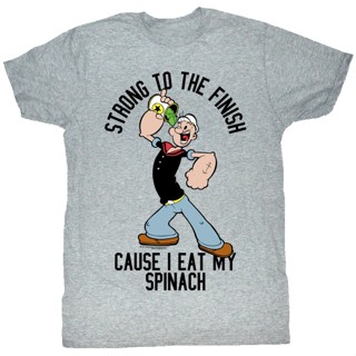 Popeye Eat My Spinach T-Shirt เสื้อวินเทจผญ เสื้อยื_03