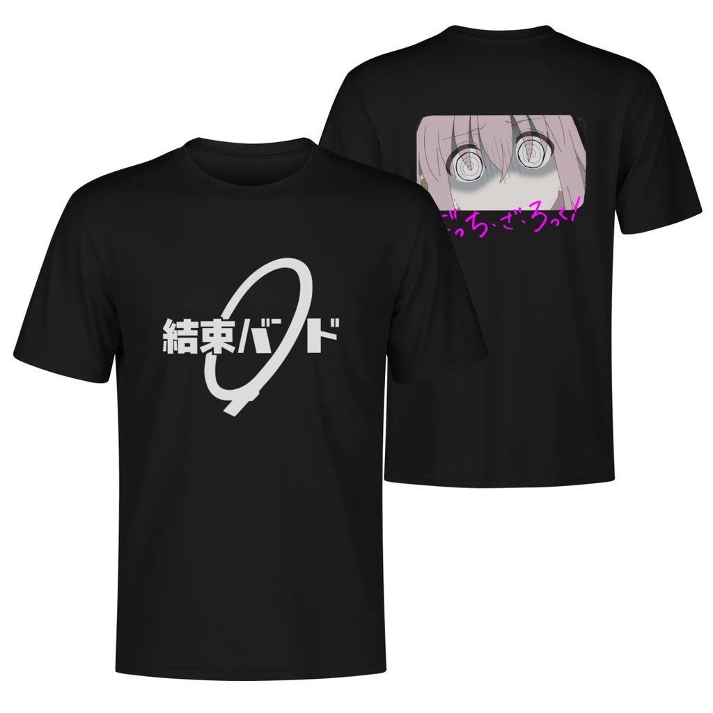 S-5XL ผ้าฝ้าย 100% Bocchi the Rock Manga Oversized T Shirt for Men Plus Size Anime Tshirt Cotton Top