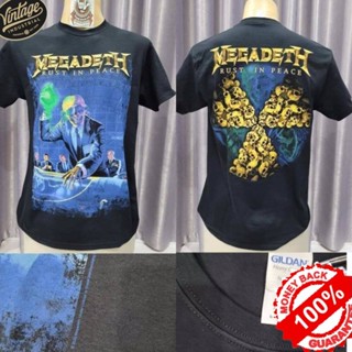 เสื้อวง  Megadeth  ลิขสิทธิ์แท้ 100%  ป้ายGILDAN UK by pop comics