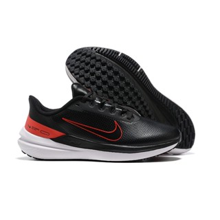 Nike zoom moon landing 9th generation leather running shoes black and red 40-45