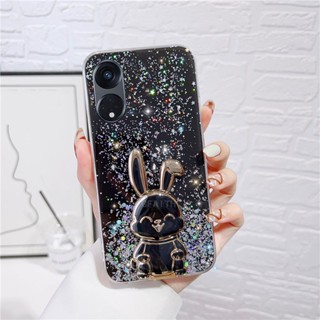 พร้อมส่ง เคสโทรศัพท์มือถือใส แบบนิ่ม ลายกระต่าย กันกระแทก สําหรับ Oppo A58 NFC OPPOA78 NFC 4G 5G 2023 A58 Oppo A78