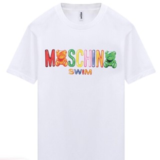 เสื้อยืดแขนสั้น พิมพ์ลาย MOSCHINO SWIM Gummy Teddy Bear สําหรับผู้ชาย T1910 2325 0001 XS_02