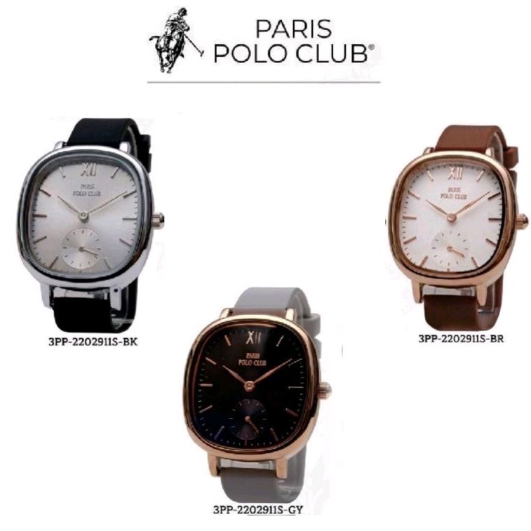 🔥🔥ส่งเร็วParis Polo Club นาฬิกาข้อมือผู้หญิง สายซิลิโคน รุ่น 3PP-2202911S