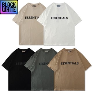 เสื้อยืดใหม่ BWCB พร้อมส่ง Essentials เสื้อยืดแขนสั้นผ้าฝ้ายคลาสสิกแฟชั่น Unisex