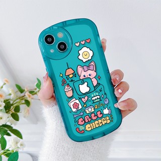 เคส OPPO Reno8T Reno8 Pro 5G Reno 8T 8z 5G 7 5 Pro 7z 7Lite 6 5 4 z 2 F Reno2F โทรศัพท์มือถือแบบนิ่ม กันกระแทก ลายสุนัขจิ้งจอกน่ารัก สําหรับ