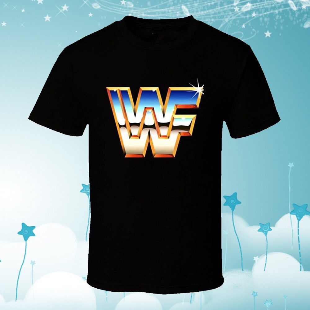 เสื้อยืดผ้าฝ้าย Marradona Straight World Wrestling Federation Wwf โลโก้ Retro Eighties วันเกิดผู้ชาย