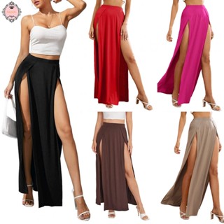 Mid-length Skirt Ankle Length Elegant High Waist Holiday M-slit Sexy Set