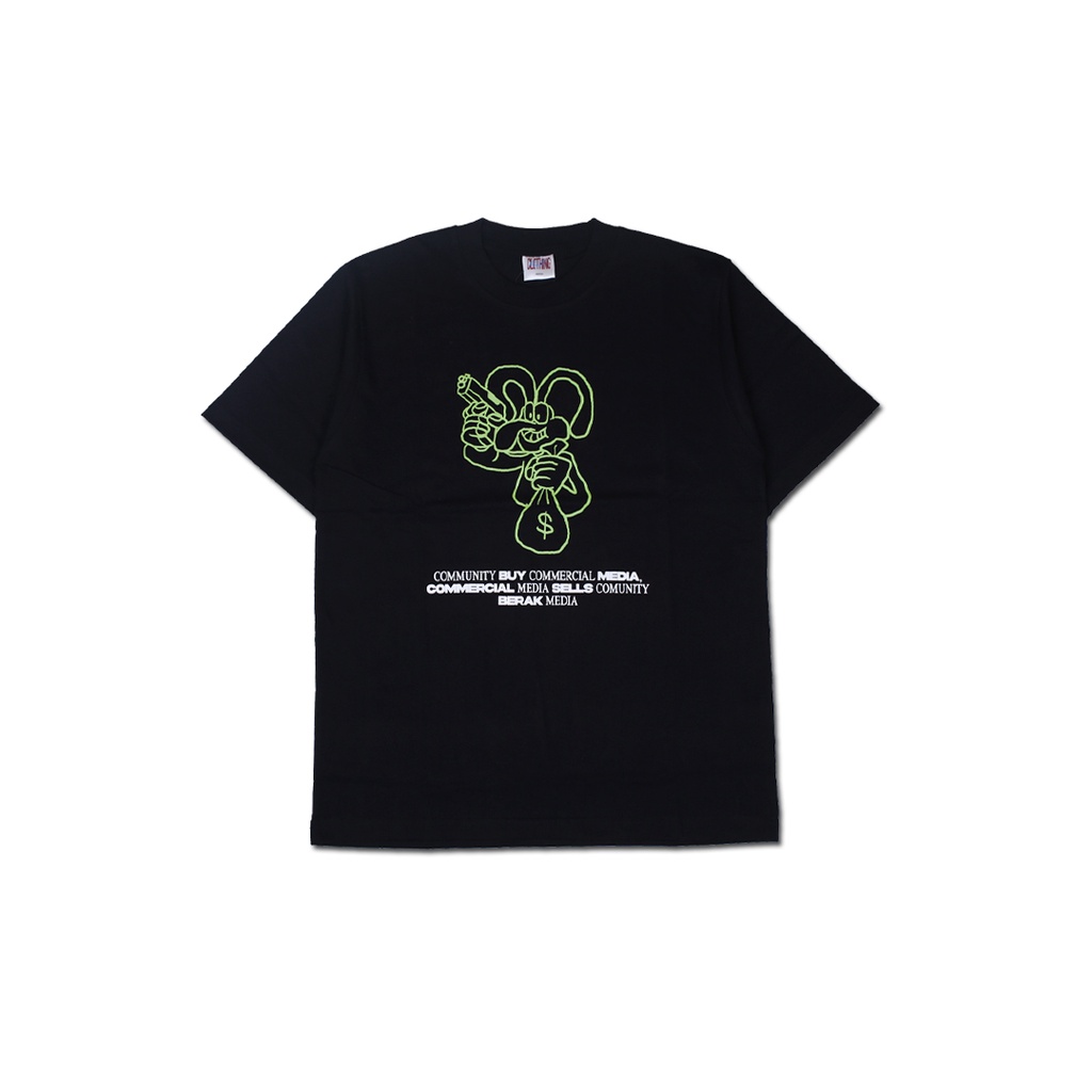 เสื้อยืด Berak 9420 NEZUMI เสื้อยืดสีดํา