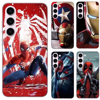 เคสโทรศัพท์ซิลิโคน TPU แบบนิ่ม ลายซุปเปอร์ฮีโร่ Marvel สําหรับ Samsung Galaxy S23 PLus