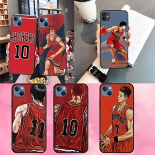 เคสโทรศัพท์มือถือแบบนิ่ม ลาย Qslam dunk สีดํา สําหรับ iPhone 5 5s SE 6 6s 6Plus 6sPlus 7 8 7Plus 8Plus X XS XR XS Max