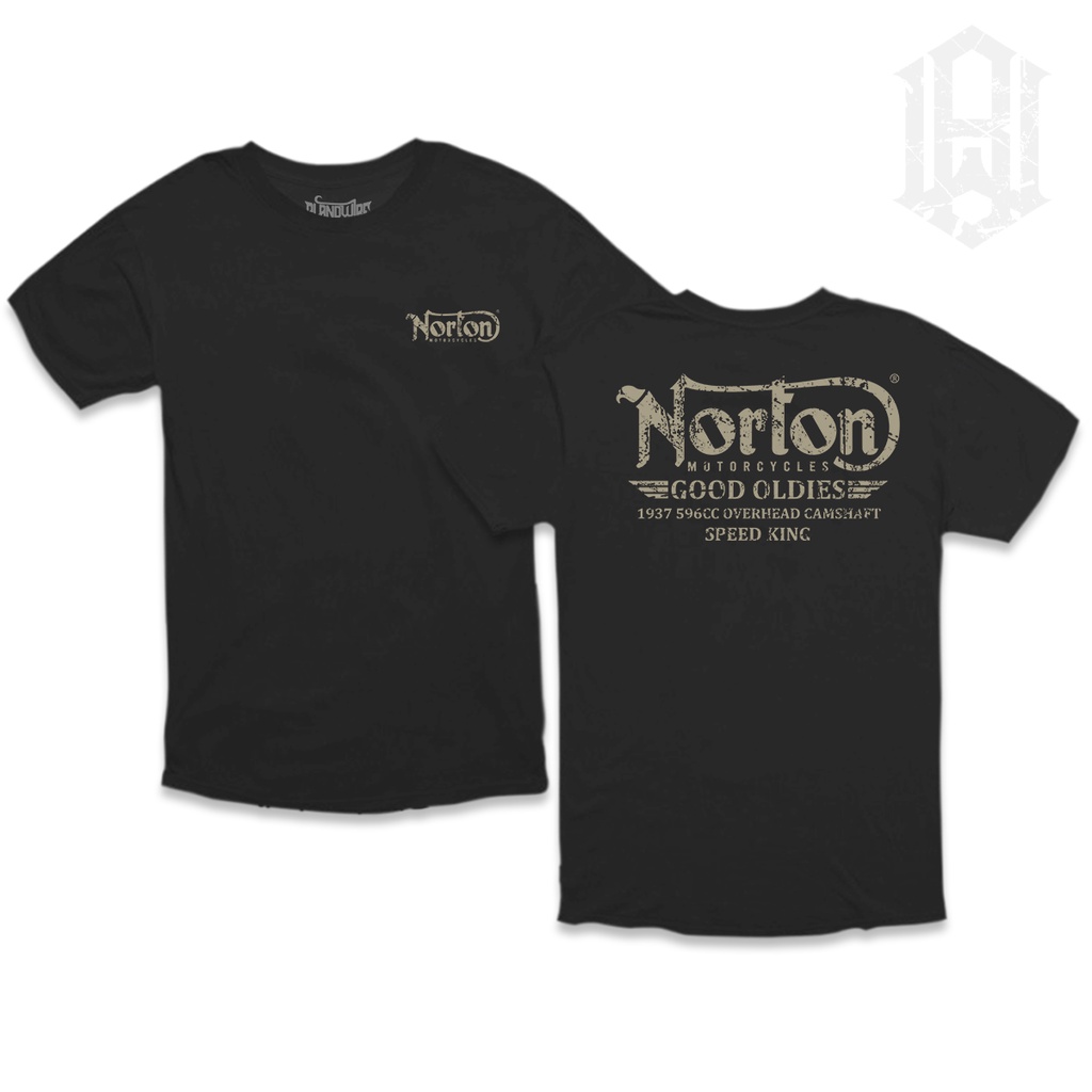 เสื้อยืด Blandwire Norton Bikers Custom Culture | เสื้อยืดมอเตอร์ไซด์ | Norton commando 1967 เสื้อยื