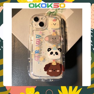 เหมาะสําหรับเคสโทรศัพท์ OPPO Reno9 / Reno8 / Reno7pro / reno6 / 7z / 8T / 5 การ์ตูนสัตว์ปาร์ตี้ใหม่กรณีโทรศัพท์มือถือป้องกันการตกเคสนุ่ม R17 คู่รุ่น A53 / A9 2020 / 4Z 5G / F11 / A31 / F9 / A15 / A78 / Findx3pro / Findx5pro