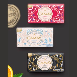 สบู่ก้อนหอมติดตัวนานคาเมย์ Camay Soap Bar  125g. x3 ก้อน