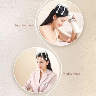 Yew เครื่องนวดศีรษะไฟฟ้า 3 โหมด Unblock ปวดหัว Fit Body ความถี่ความเครียดบรรเทาและนวดหลายจุดสนุก
