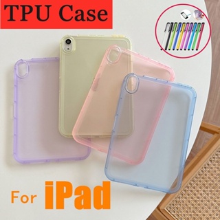 เคสเจลลี่นิ่ม TPU แบบใส ปิดด้านหลัง สําหรับ iPad Mini Air 4th 5th 6th Gen 10.9 นิ้ว 2020 2022 iPad 10th Gen iPad Pro 11 นิ้ว 2021