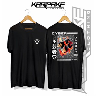 T-shirt CYBER GEISHA DISTRO STREETWEAR DESIGN CYBERPUNK T-Shirt JAPANESE CULTURE JAPANESE CULTURE - KIMATE SHOP_12