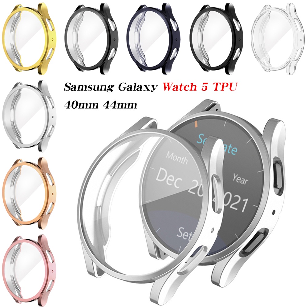 เคสนาฬิกาข้อมือ Tpu ชุบไฟฟ้า 40 มม. 44 มม. สําหรับ Samsung Galaxy Watch 5