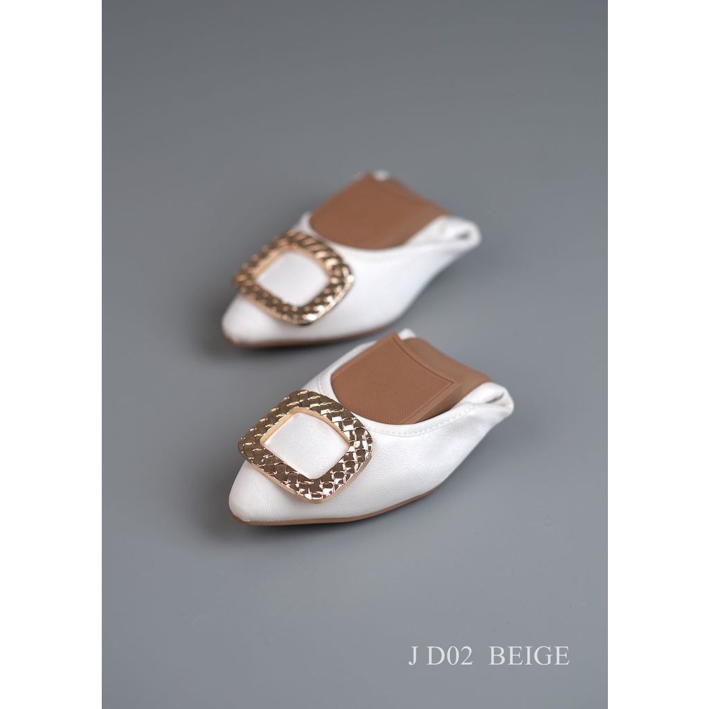 YN D02 รองเท้าส้นแบน BOONCE IMPORT SIMPLE ELEGANCE bdg