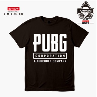 เสื้อยืดผ้าฝ้ายพิมพ์ลายแฟชั่น เสื้อยืด พิมพ์ลายเกม Pubg Corporation A Blue Hole สําหรับผู้ชาย_03