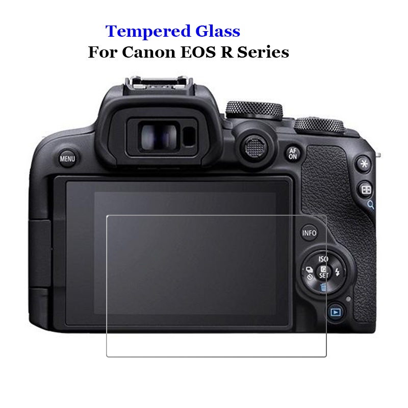 ฟิล์มกระจกนิรภัยกันรอยหน้าจอ LCD 9H 2.5D สําหรับกล้อง Canon EOS R RA EOSR R5 R3 R6 RP