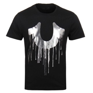 Mens True Religion Youth Drip Logo T-shirt Classic Tops Clothing_01
