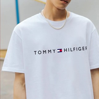 เสื้อยืดแขนสั้น ผ้าฝ้าย พิมพ์ลาย Tommwey ขนาดใหญ่ คุณภาพสูง สําหรับผู้ชาย และผู้หญิง