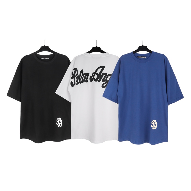 Palm ANGELS ใหม่ เสื้อยืดแขนสั้น พิมพ์ลายภาษาอังกฤษ แฟชั่น สําหรับผู้ชาย และผู้หญิง