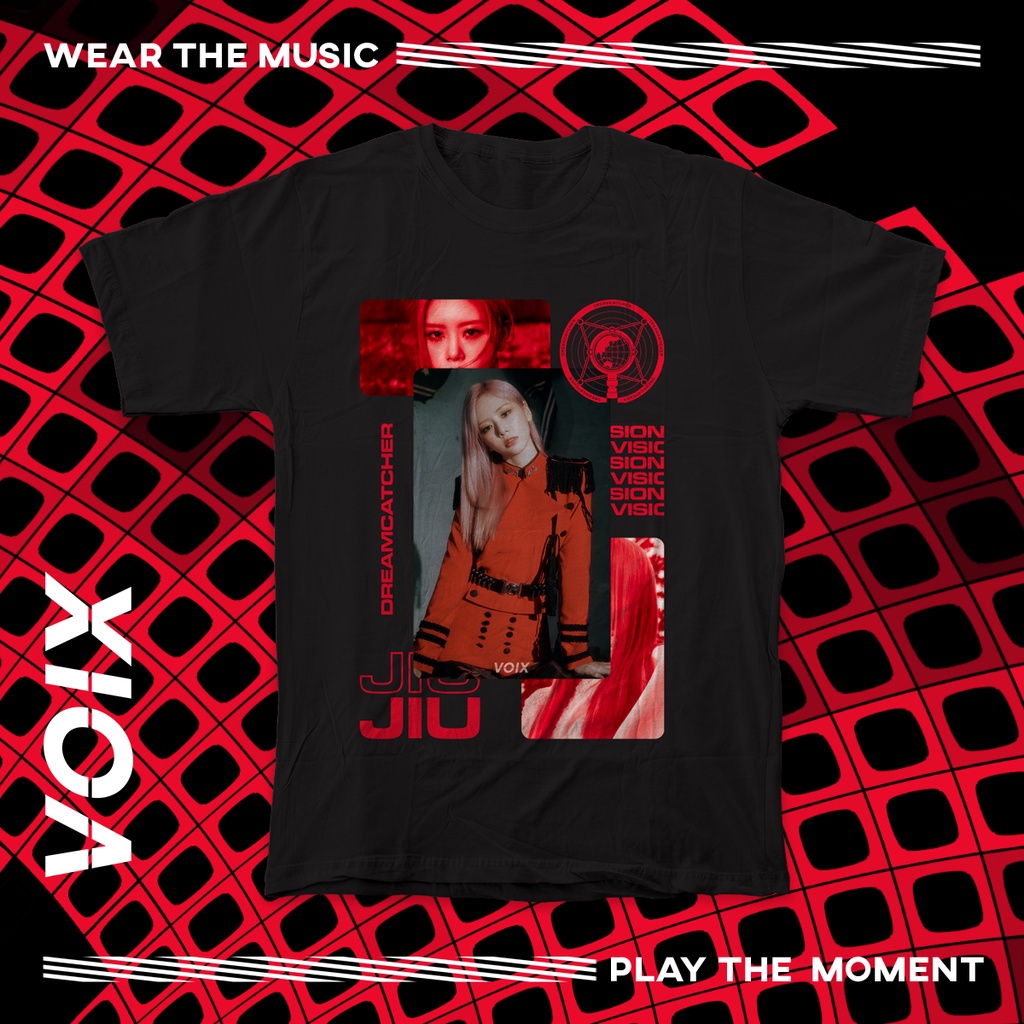 ย้อนยุคเสื้อยืด พิมพ์ลาย Kpop Dreamcatcher "VISION" | Jiu | Sua | Siyeon | Handong | Yoohyeon | ดามิ