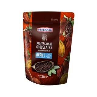 เบส์ทเมท CHIPS(MEDIUM)500G ดาร์กช็อกโกแลตชีพส์เม็ดกลาง500กBESTMATE DARKCHOCOLATE