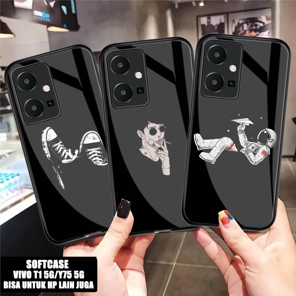 HP Hardcase 2d Glossy VIVO T1 5G Y75 5G [M162] ใหม่ล่าสุด VIVO T1 5G Y75 5G เคสโทรศัพท์ - เคส Softca