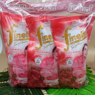 Fineline  น้ำยาปรับผ้านุ่ม สูตรมาตรฐาน สีชมพู ( 580มล. x 3ถุง )