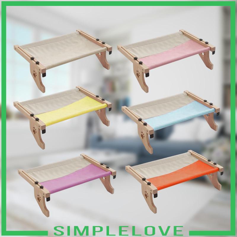 [Simple] Hammock Bed Seat Adjustable Furniture No Suction Cup Pets Cat Window Perch