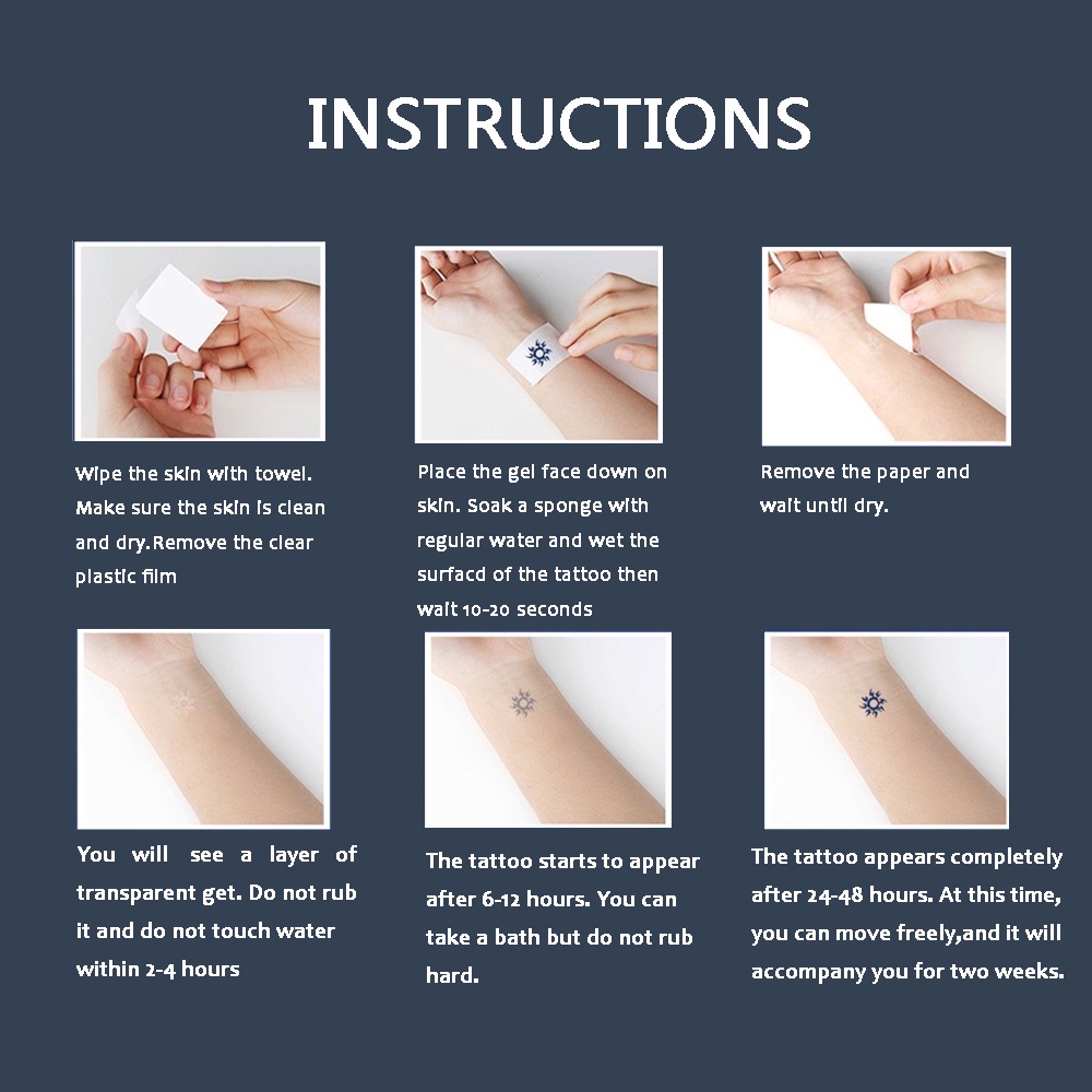 【COCO Magic tattoo】สติกเกอร์รอยสักชั่วคราว กึ่งถาวร กันน้ํา ติดทนนาน 15 วัน 18 ซม.*11 ซม. - รูปที่ 2