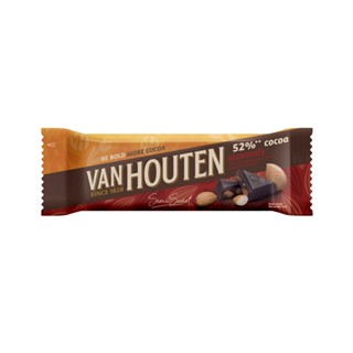 แวนฮูเต็น52%โกโก้อัลมอนด์บาร์ 0.52 40กVAN HOUTENCOCOA ALMONDS 40G.