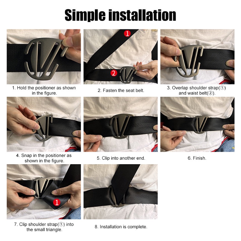 ปลอกหุ้มสายเข็มขัดนิรภัย กันชนไหล่ ปรับขนาดได้ เพื่อความปลอดภัย สําหรับเด็ก - รูปที่ 6