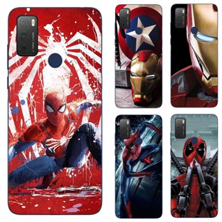 เคสโทรศัพท์ซิลิโคน TPU แบบนิ่ม ลายซุปเปอร์ฮีโร่ Marvel สําหรับ TCL 20E