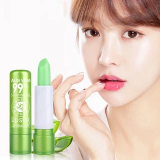 ลิปบาล์ม Aloe Vera 99% ลิปมันว่านหางจระเข้ รุงริมฝีปาก ว่านหาง
