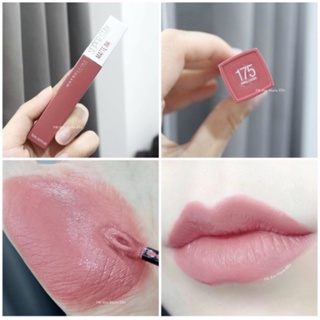 ลิปไม่ติดแมสที่แท้ทรู 💋 Maybelline Super Stay Matte Ink สี 175 Ringleader